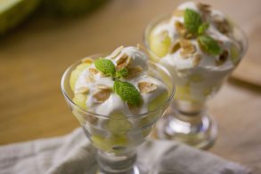 Meló amb salsa de iogurt